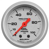 Autometer Ultra-Lite 52mm 0-100 PSI Mechanical Oil Pressure Gauge thumbnail 5