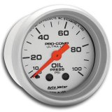 Autometer Ultra-Lite 52mm 0-100 PSI Mechanical Oil Pressure Gauge thumbnail 6