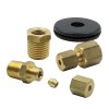 Autometer 1/8in NPTF Compression to 1/8in Line Brass Fitting Kit thumbnail 5