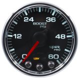 Autometer Diesel Gauge Kit A-Pillar 10-19 RAM Boost/EGT 60psi/2000 degree F Black Spek-Pro thumbnail 2