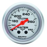 Autometer Ultra-Lite 52mm 140-280 Deg F Mechanical Water Temp Gauge - White thumbnail 4
