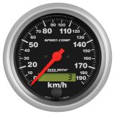 Autometer Sport-Comp 3-3/8 inch 190 KPH Electronic Speedometer Gauge thumbnail 7