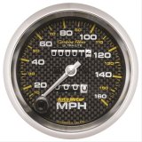 Autometer 3-3/8in Carbon Fiber 0-160MPH Mechanical Speedometer thumbnail 1