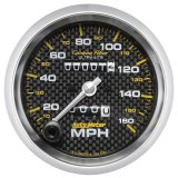 Autometer 3-3/8in Carbon Fiber 0-160MPH Mechanical Speedometer thumbnail 2