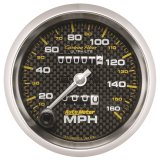Autometer 3-3/8in Carbon Fiber 0-160MPH Mechanical Speedometer thumbnail 3