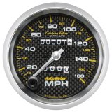 Autometer 3-3/8in Carbon Fiber 0-160MPH Mechanical Speedometer thumbnail 4