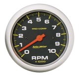 Autometer 3 3/8in Pro-Comp In-Dash 10000 RPM Tachometer thumbnail 2