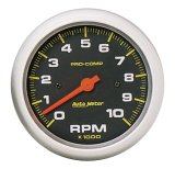Autometer 3 3/8in Pro-Comp In-Dash 10000 RPM Tachometer thumbnail 4