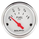 Autometer Arctic White 52mm 0E-90F Short Sweep Electronic Fuel Level Gauge thumbnail 1