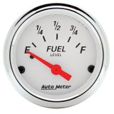 Autometer Arctic White 52mm 0E-90F Short Sweep Electronic Fuel Level Gauge thumbnail 2