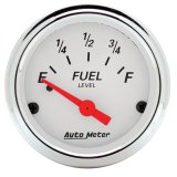 Autometer Arctic White 52mm 0E-90F Short Sweep Electronic Fuel Level Gauge thumbnail 3