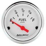 Autometer Arctic White 52mm 0E-90F Short Sweep Electronic Fuel Level Gauge thumbnail 5