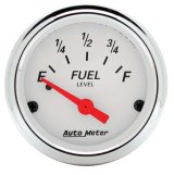 Autometer Arctic White 52mm 0E-90F Short Sweep Electronic Fuel Level Gauge thumbnail 8