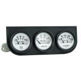 Autometer AutoGage Analog Console Oil/Water Temp/Volt 2in Gauges White Dial - Black Bezel thumbnail 2