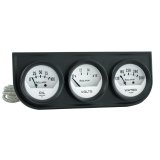 Autometer AutoGage Analog Console Oil/Water Temp/Volt 2in Gauges White Dial - Black Bezel thumbnail 3