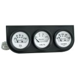 Autometer AutoGage Analog Console Oil/Water Temp/Volt 2in Gauges White Dial - Black Bezel thumbnail 4