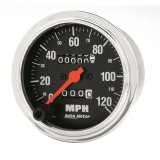 Autometer Traditional Chrome 3-3/8in 120 MPH In-Dash Full Sweep Mechanical Speedometer thumbnail 3