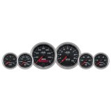 Autometer Pro-Cycle Gauge Kit 6 Pc. Kit 3 3/8in & 2 1/16in Bagger Black thumbnail 2