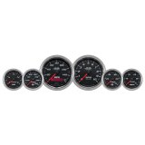 Autometer Pro-Cycle Gauge Kit 6 Pc. Kit 3 3/8in & 2 1/16in Bagger Black thumbnail 3