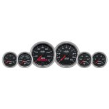 Autometer Pro-Cycle Gauge Kit 6 Pc. Kit 3 3/8in & 2 1/16in Bagger Black thumbnail 4