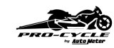 Autometer Pro-Cycle Gauge Kit 6 Pc. Kit 3 3/8in & 2 1/16in Bagger Black thumbnail 9