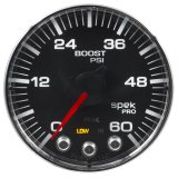 Autometer Spek-Pro Gauge Boost 2 1/16in 60psi Stepper Motor W/Peak & Warn Blk/Chrm thumbnail 3