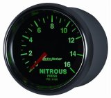 Autometer GS 2 1/16in. 1600PSI Nitrous Fuel Pressure Gauge thumbnail 2