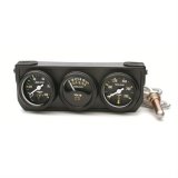 Autometer Auto Gauge Console Oil Pressure / WTMP / Volt. 1.5in 100 psi 280 Deg. 18V Mechanical BK thumbnail 1