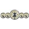 AutoMeter Gauge Kit 5 Pc 3-3/8in. & 2-1/16in. Elec Speedo W/Wheel Odo Prestige Antique. Ivory thumbnail 6