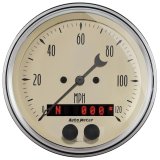 AutoMeter 3-3/8in & 2-1/16in GPS Speedometer Antique Beige Gauge Kit - 5 Pc thumbnail 2