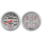 Autometer Ultra-Lite 2pc Gauge Kit Quad & Tach/Speedo 5in. thumbnail 2