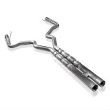 Stainless Works 2015-16 Mustang GT 3in Catback H-Pipe Retro Chambered Mufflers 2-1/2in Cores thumbnail 1