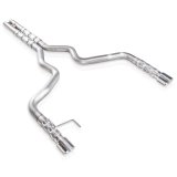 Stainless Works 2015-16 Mustang GT 3in Catback H-Pipe Retro Chambered Mufflers 2-1/2in Cores thumbnail 3