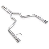 Stainless Works 2015-16 Mustang GT 3in Catback H-Pipe Retro Chambered Mufflers 2-1/2in Cores thumbnail 4