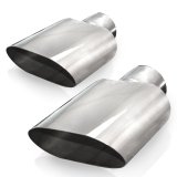 Stainless Works Big Oval Exhaust Tips 3in Inlet (priced per pair) thumbnail 6
