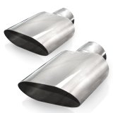 Stainless Works Big Oval Exhaust Tips 3in Inlet (priced per pair) thumbnail 7