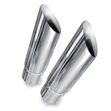 Stainless Works Slash Cut Exhaust Tips 2.5in ID Inlet thumbnail 3