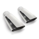 Stainless Works Flat Oval Exhaust Tips 2.5in Inlet (priced per pair) thumbnail 3
