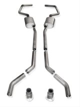 Stainless Works Chevy Camaro 1967-69 Exhaust 2.5in Stainless with X-Pipe thumbnail 2