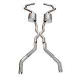 Stainless Works Chevy Camaro 1967-69 Exhaust 2.5in Stainless with X-Pipe thumbnail 3
