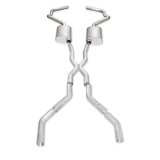 Stainless Works Chevy Camaro 1967-69 Exhaust 3in Stainless with X-Pipe thumbnail 2