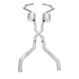 Stainless Works Chevy Camaro 1967-69 Exhaust 3in Stainless with X-Pipe thumbnail 4