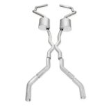 Stainless Works Chevy Camaro 1967-69 Exhaust 3in Stainless with X-Pipe thumbnail 7