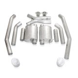 Stainless Works 2004 GTO 3in Catback Chambered Mufflers X-Pipe Wide Oval Tip thumbnail 4
