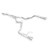 Stainless Works 2015-16 Mustang 2-1/2in Catback Retro Chambered Mufflers Factory Connection thumbnail 2