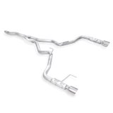 Stainless Works 2015-16 Mustang 2-1/2in Catback Retro Chambered Mufflers Factory Connection thumbnail 3