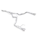 Stainless Works 2015-16 Mustang 2-1/2in Catback Retro Chambered Mufflers Factory Connection thumbnail 4