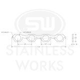 Stainless Works SBF AFR 225 Head Round Port Header 304SS Exhaust Flanges 1-7/8in Primaries thumbnail 5