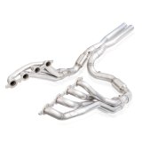Stainless Works 2019+ Chevrolet Silverado 5.3/6.2 Catted Headers 1-7/8in Primaries 3in Leads X-Pipe thumbnail 1
