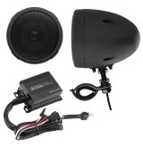 Boss Audio Systems Motorcycle Speaker Amplifier/ Bluetooth/ 3in Speakers Pair- Black thumbnail 1